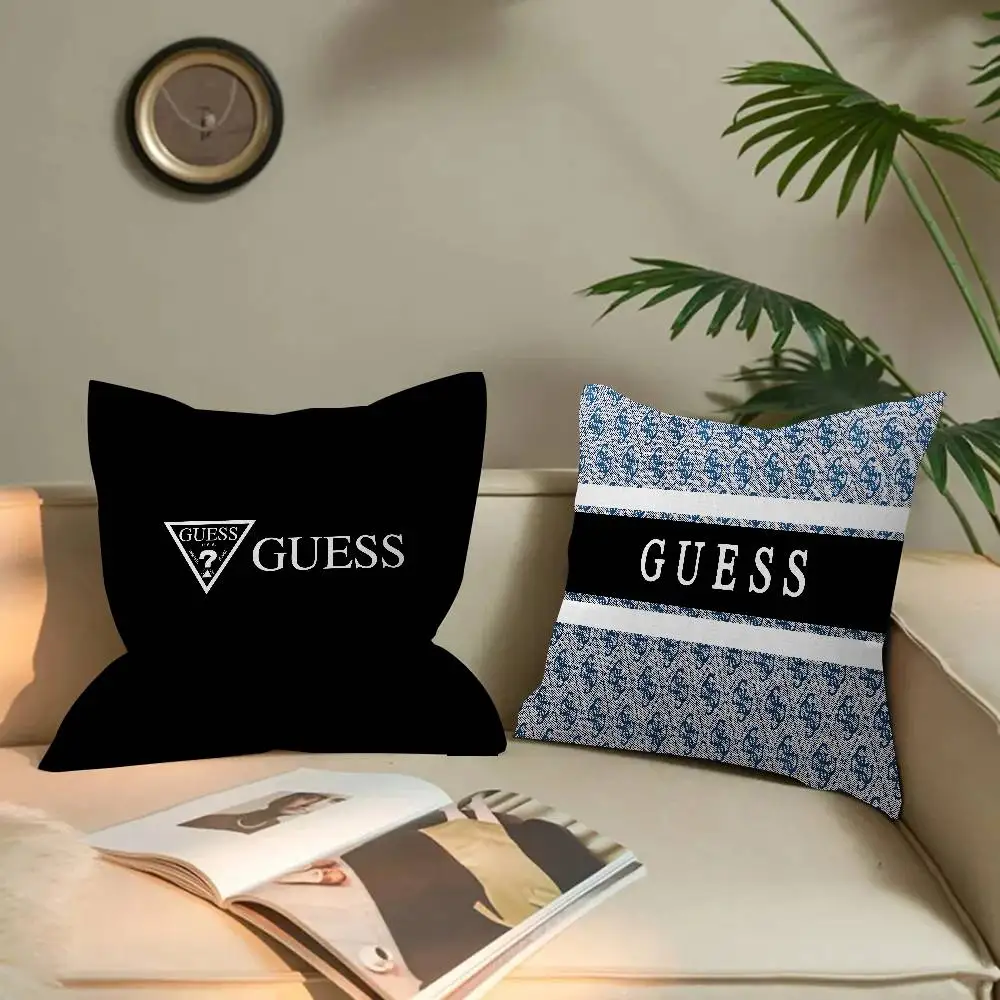 패션 G-Guess 쿠션 커버 폴리에스테르 소파 쿠션 장 쿠션 홈 데코레이션 베개 커버