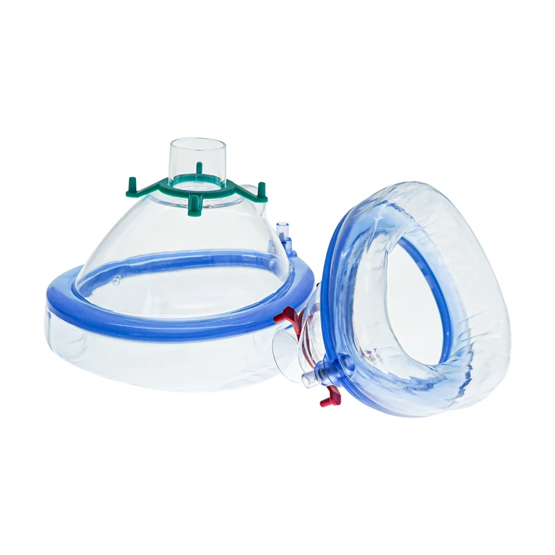 PVC Anesthesia Mask Ultra Soft Cushion Mask Anesthesia With One-way Valve For Adult Child Infant Neonate 1PC/5PCS/6PCS/7PCS