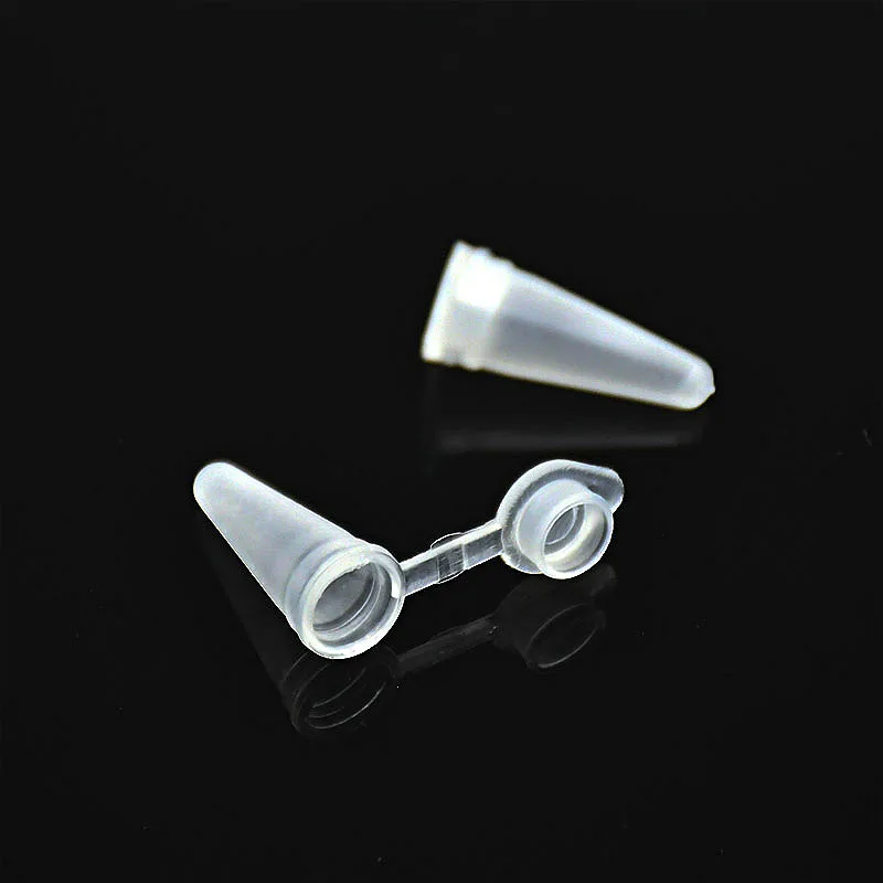 PCR Tube Laboratory Centrifugal Tube Plastic Centrifuge 0.1 ml Frosted EP Micro 100ul With Cover 7mm *17 mm 1000/PK