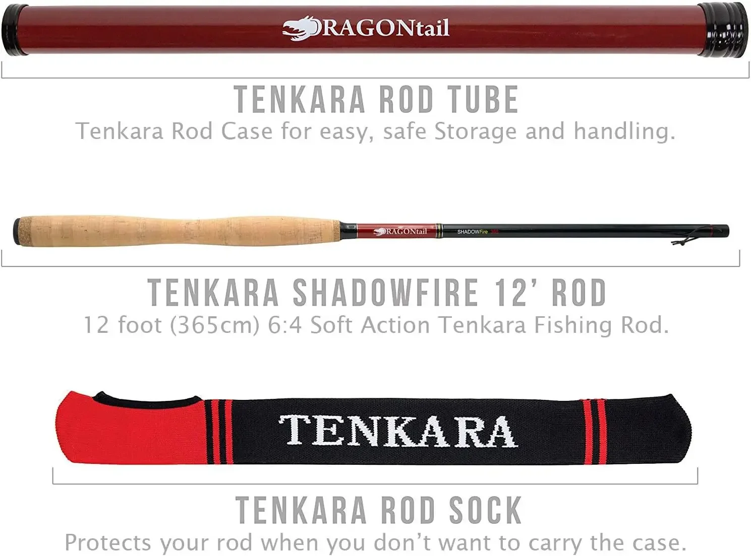 Shadowfire 365 12' Tenkara Fly Fishing Rod