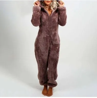 thumbnail image 1 of Onesies-ropa de dormir de forro polar para mujer, conjuntos de pijamas de talla grande para adultos, pijamas cálidos para mujeres, S-5XL de invierno, 2022, 1 of 6