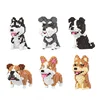 Linkgo Connection Building Blocks Collie Husky Bulldog Corgi Schnauzer 3D Model Animal Dog Mini Bricks Figure Toys For Kid Gift 2