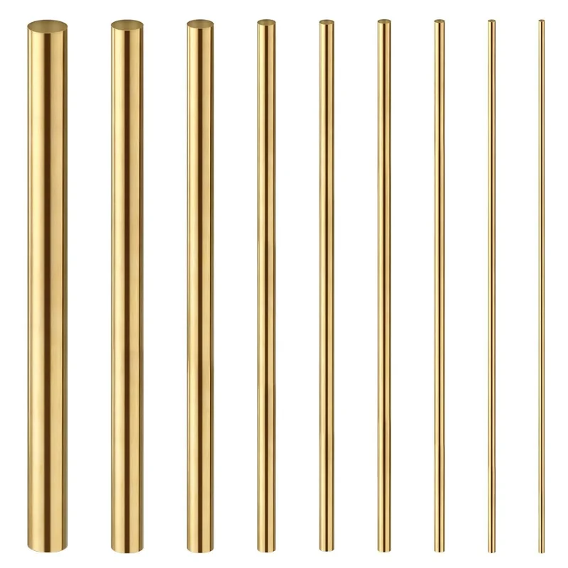 Durchmesser 1,6–20 mm, Länge 100–500 mm, Hardware, Messing-Rundstab, für DIY-Messergriff, kreisförmiges Drahtrohr, Modellbau, Messingstab – Detail 4
