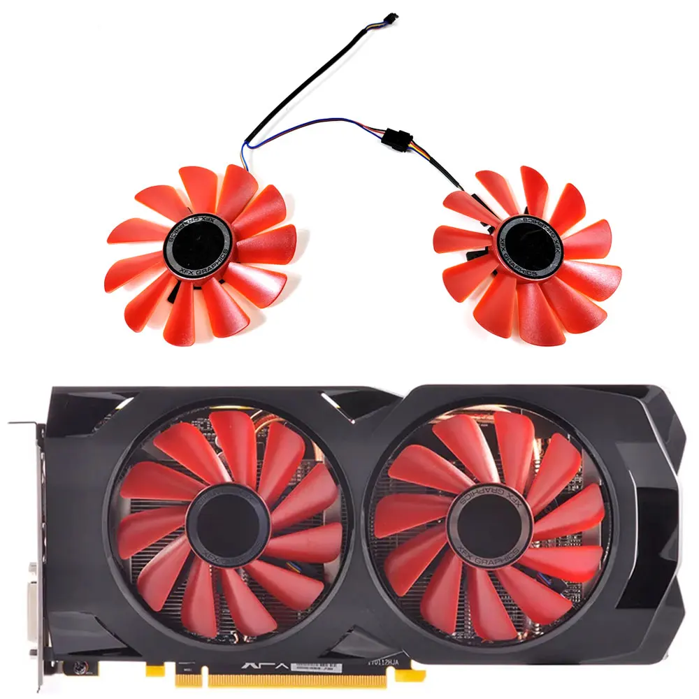 Nuovo 85Mm Diametro Rx-570-Rs Rx-580-Rs Fdc10U12S9-C Per Xfx Rx570 Rs Rx580 Rs Schede Grafiche Video Raffreddamento Come Ventola Di Ricambio