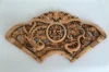 Fan-Shaped Wood Carving Decorations, Exquisite Home Crafts Decorations, Auspicious dragons and phoenix 4