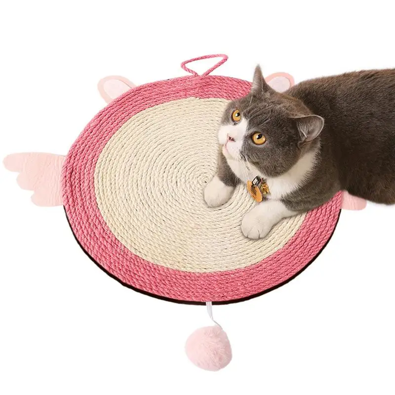 Sisal 고양이 스크래처 보드 고양이 스크래치 포스트 매트, 장난감 침대 매트, 클로 샤프너, 가구 보호 스크래퍼, 그라인딩 네일 패드 매트