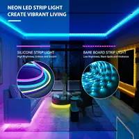 10M/5M/3M Neon WIFI RGB Led Strip Lights Outdoor Waterproof with Music Sync, 108leds/m DIY Tape with Remote and App for Bedroom - Image 5