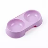 Dogs and Cats Feeding Double Bowl Macarons Plastic Feeding Bowl Double Bowl Pet Bowl Drinking Water Feeding 4