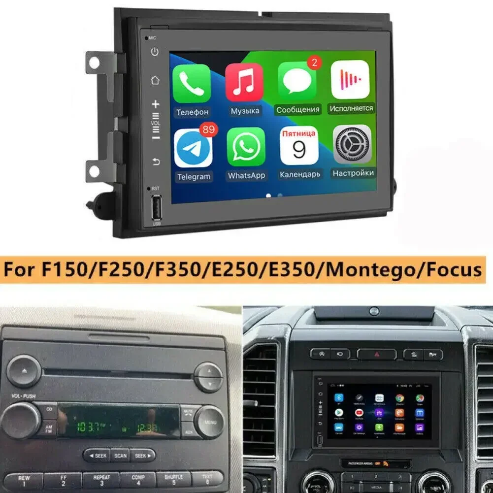 7 Inch Android 13.0 2+32GB For Ford F250 2004-2014 Car GPS Navigation Multimedia Player Radio Tape Recoder Head Unit DSP Carplay