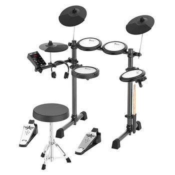 IRIN Electronic Drum Set Convenient 5-drum 3-cymbal Electronic Drum Kit 300 Tones Support USB BT With Headphone MIDI Drum Set