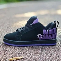 26 nouvelles chaussures de skate tendance, haute valeur esthétique, chaussures plates décontractées en cuir, style coréen, automne-hiver, pour femmes et hommes 4