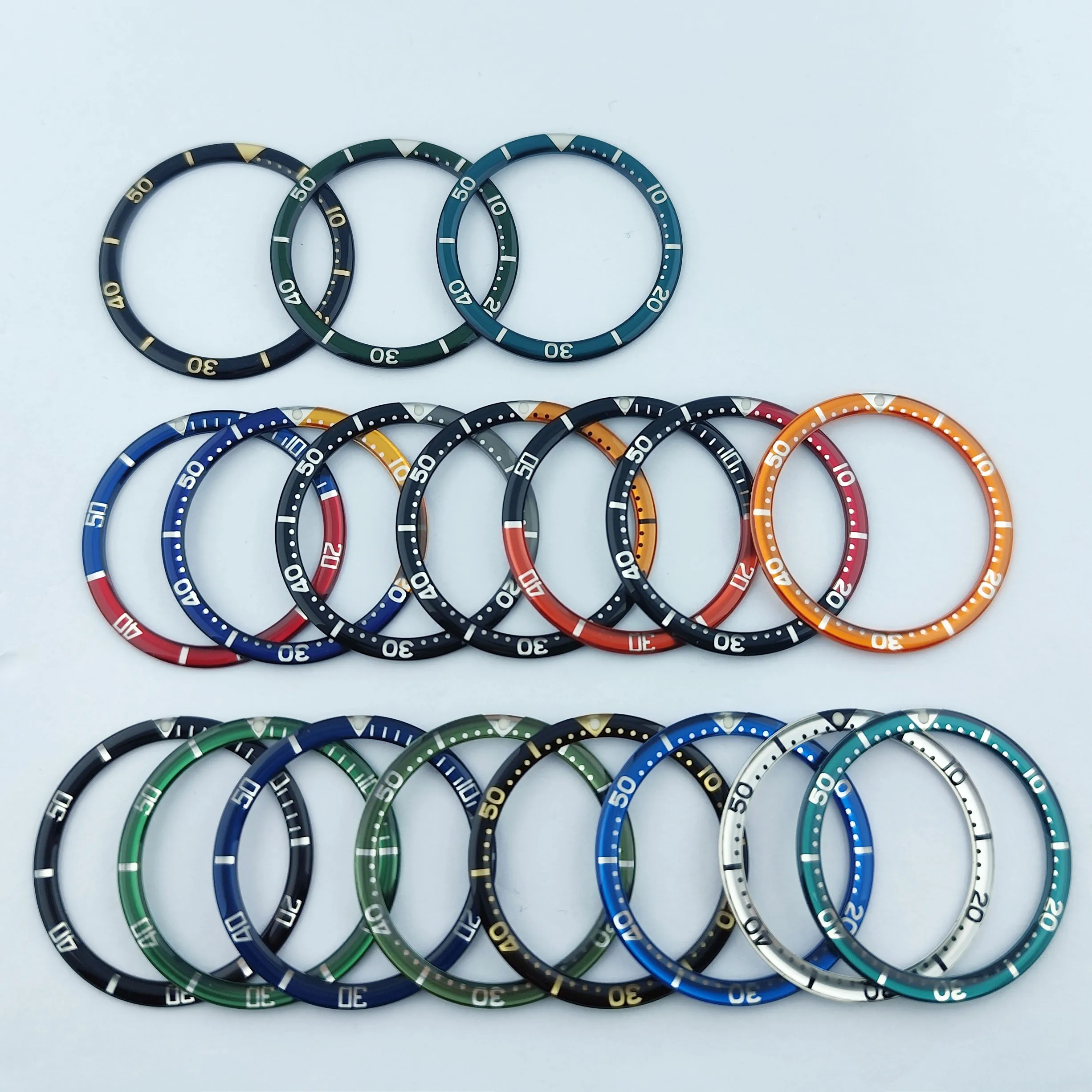 

38 мм смоляная вставка ободок GMT вставка ободок светящийся для 40 мм SUB чехол Аксессуары для часов инструмент для ремонта