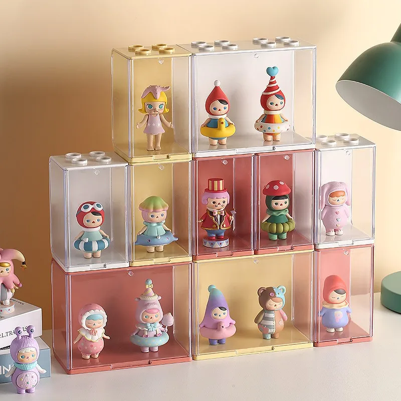 Blind Box Storage Box Transparent Display Rack Figurine Acrylic Organization Box Stackable 2