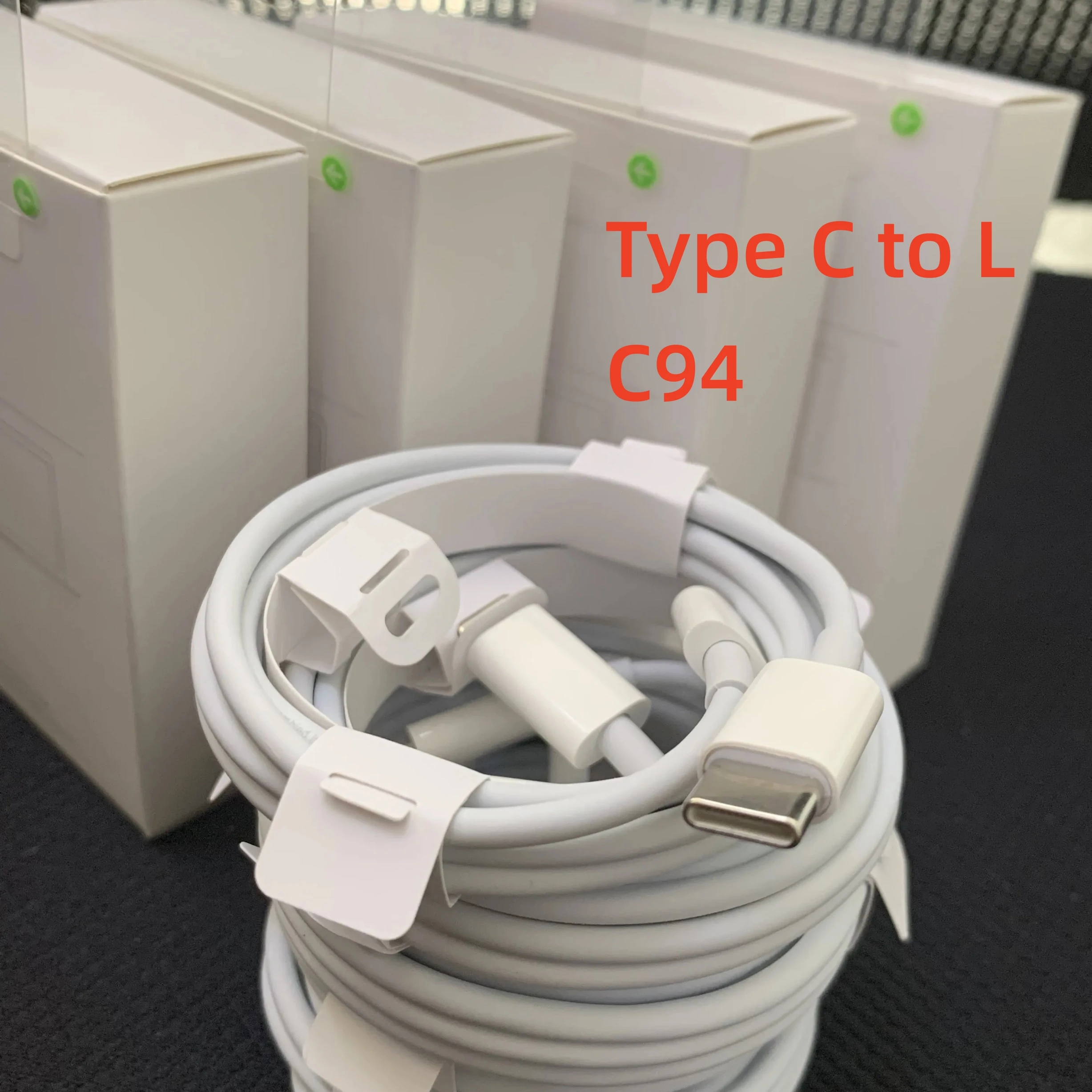 

10Pcs/lot 20W PD Fast Charging Cable C94 Chip 1m 2m USB C To L Charger Cable For iphone 14 13 12 Type C Cable With Original Box