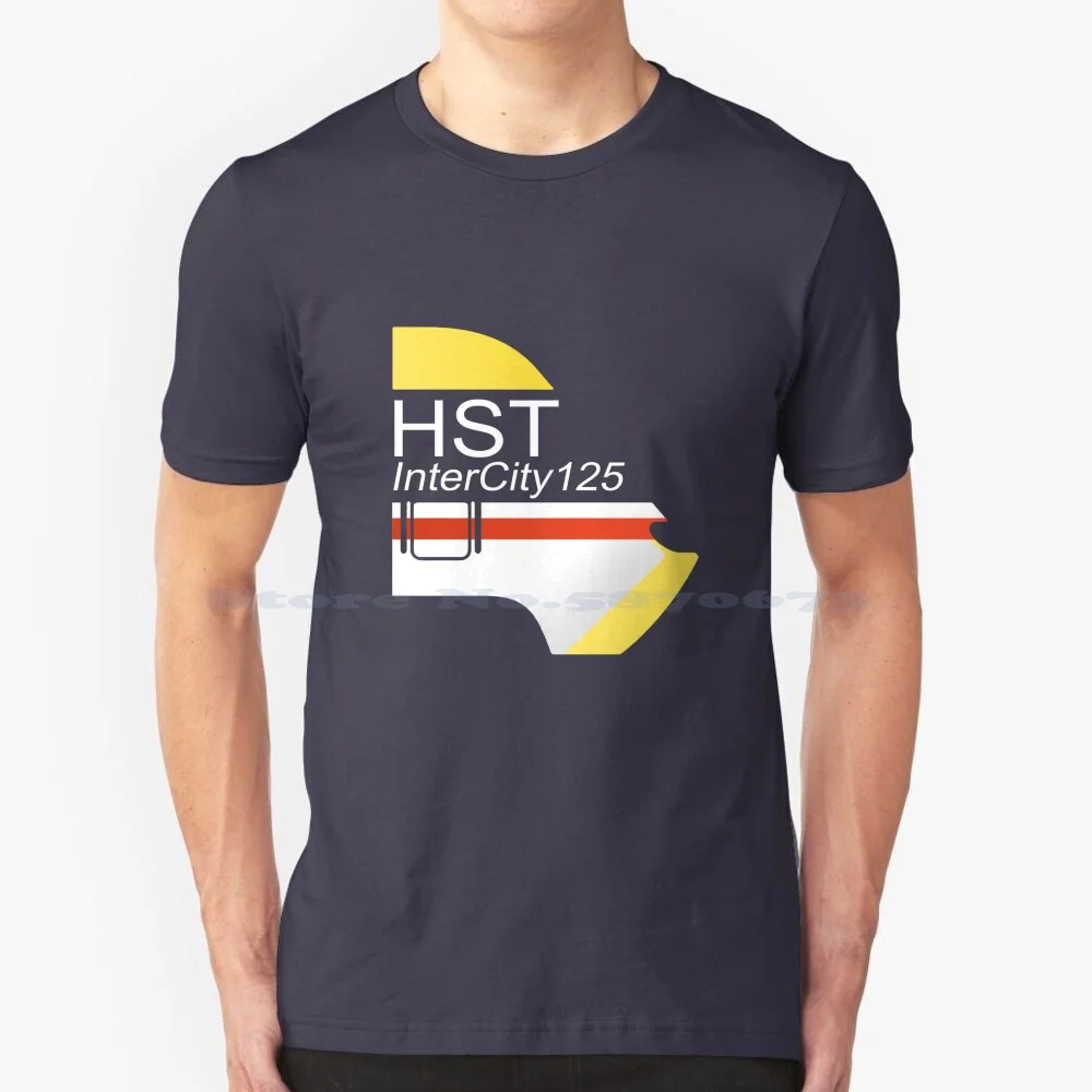 Hst Intercity 125 Classe 43 Maglietta Treno 100% Cotone Tee Classe 43 Locomotiva British Hst Treno Ad Alta Velocità Intercity 125 Inter