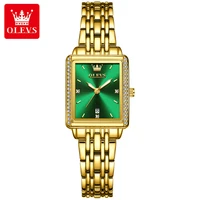 OLEVS 9995 Fashion Quartz Watch Gift Stainless Steel Watchband Rectangular-dial Wristwatch 1