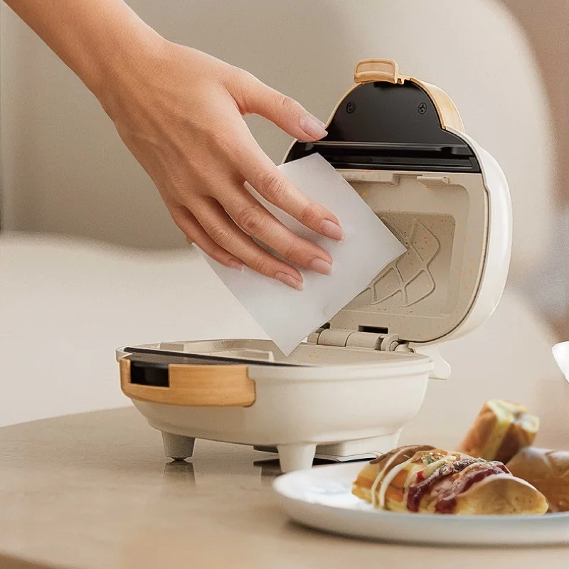 500W Sandwich Machine Fast Breakfast Machine Home Hot-pressed Toasted Non-stick Bread Mini Panini Multi-function Toaster