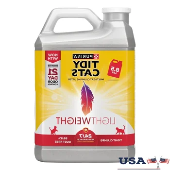 Lightweight Clumping Cat Litter Low Dust Odor Control 24/7 Performance Clean Linen Scent Easy Scoop 8.5 lb Jug Ammonia Blocker 1
