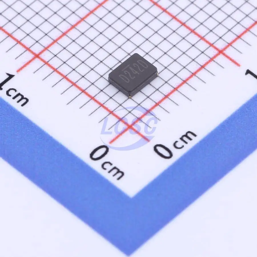 50개/Origina 발진기 D242D 공진기 24MHz 12pF SMD3225-4P 패시브 크리스탈 1P224000BC0E