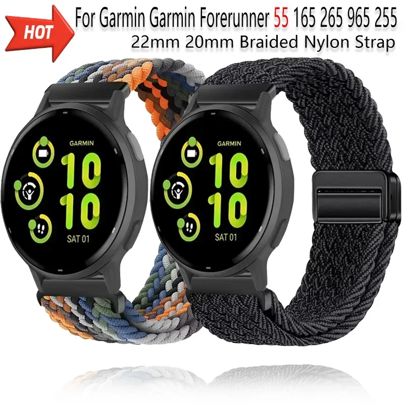 Braided Nylon Loop Strap with Magnetic Closure