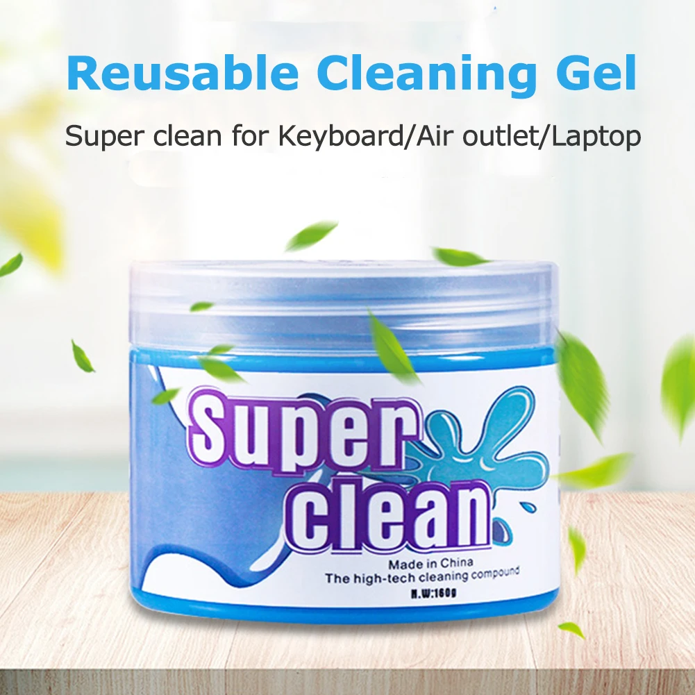 160g Super Dust Cleaner Clay Car Interior Cleaning Gel Dust Remover Cleaning Slime Detailing Putty Keyboard Air Vent Computer