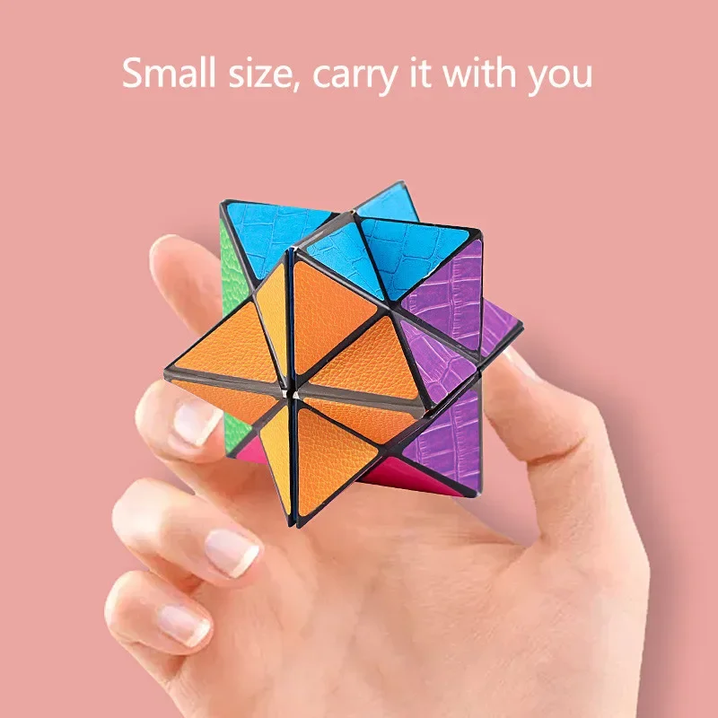 New Infinity Magic Cube Children Anti Stress Puzzle Fingertip Toy Kids Decompression Sensory Toys Variety Folding Cube 2
