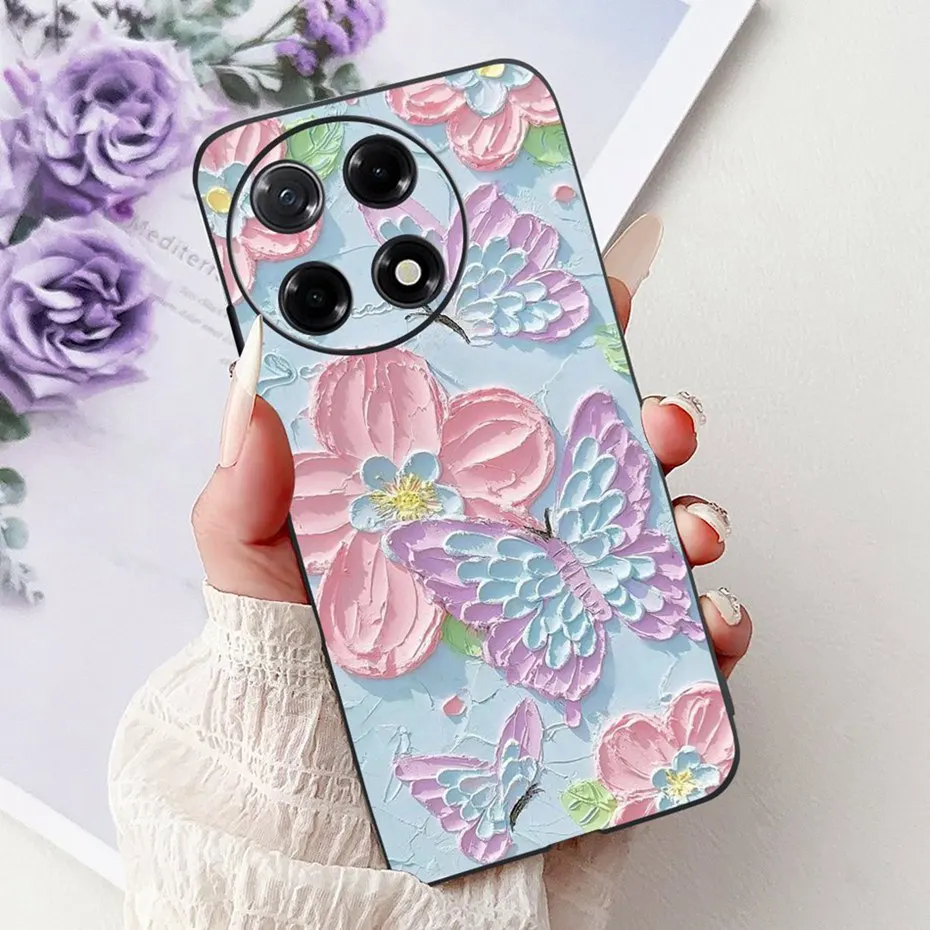 Sleek Black Silicon Soft TPU Phone Case - Modern Design Back Cover