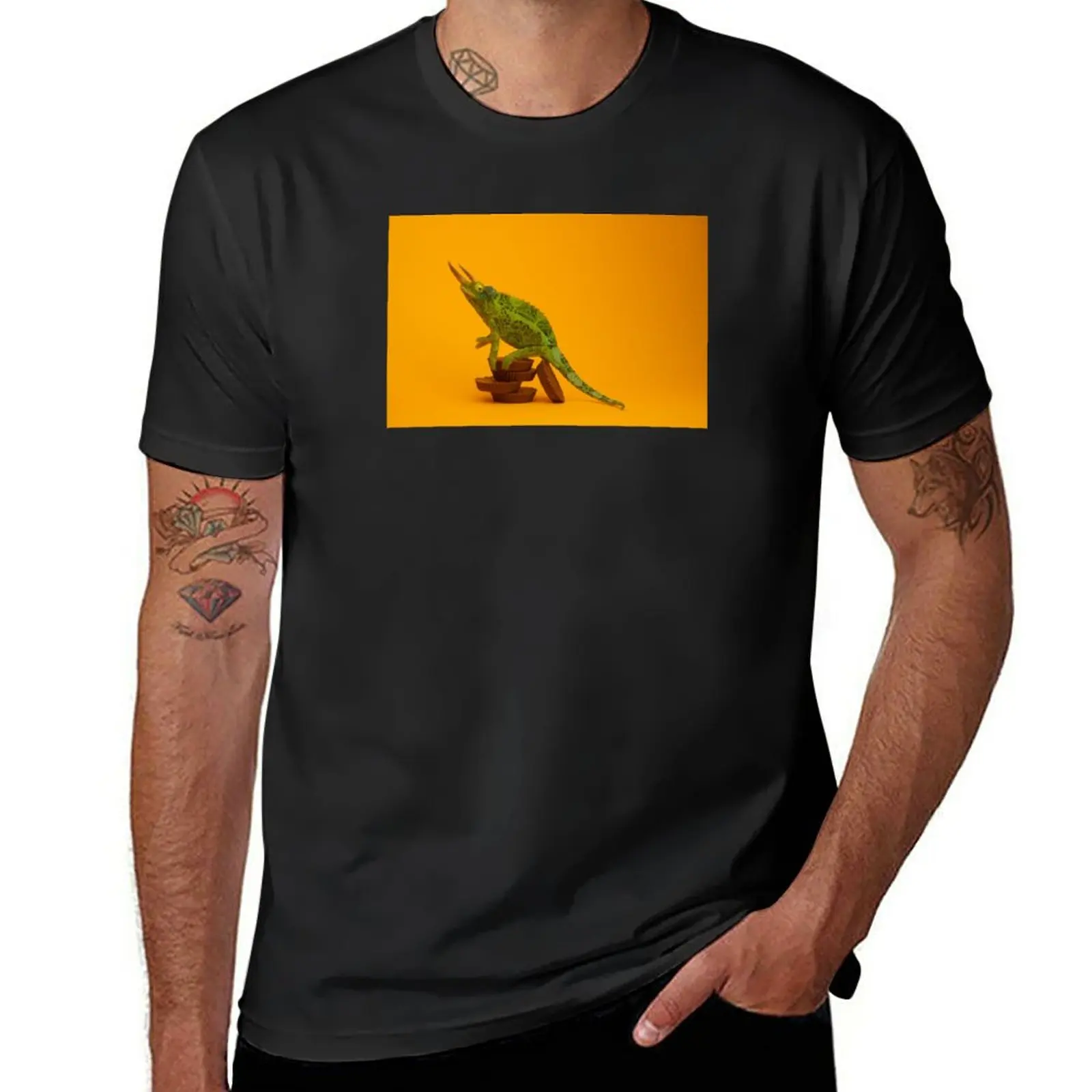 

New Peanut Butter Chameleon T-Shirt graphics t shirt boys t shirts plus size tops hippie clothes mens graphic t-shirts pack