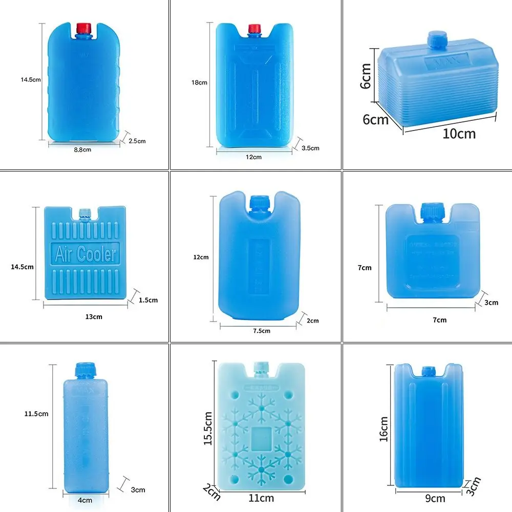 PE Ice Box Durable Reusable Keep Fresh Refrigerated Shipping Cooling Box Refrigeration Picnic Cooler 1/2/3PCS ice box