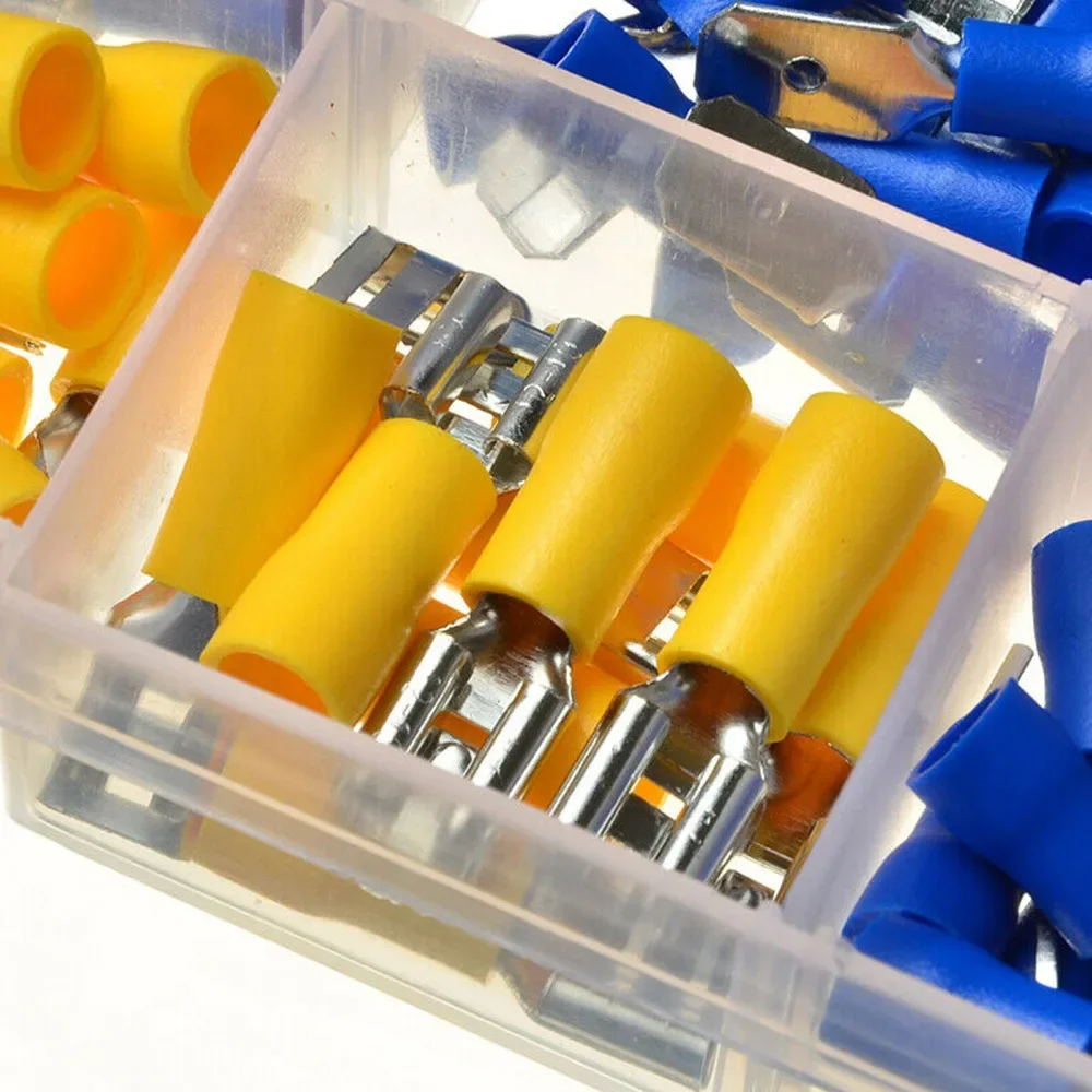 Versatile 280PCS Assorted Crimp Spade Terminal Insulated Connector Kit Set Ideal for Electrical Wiring Projects