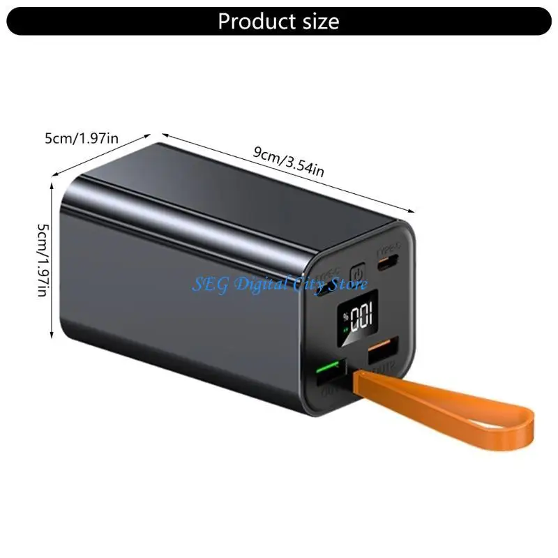 U75B 20000mAh 모바일 충전기 PD100W 배터리 보조베터리 급속 충전 LCD 디스플레이 쉘
