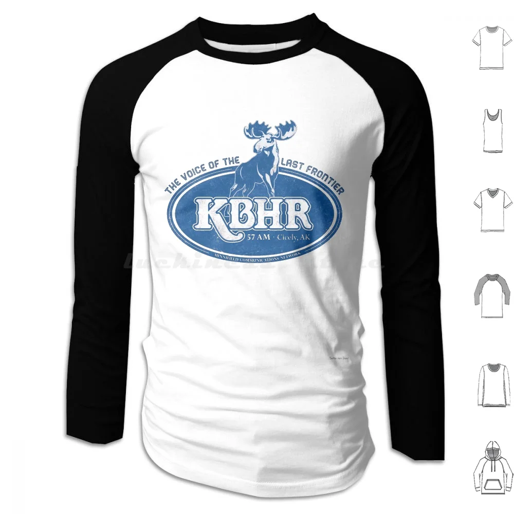 

Kbhr – The Voice Of The Last Frontier Hoodies Long Sleeve Northern Exposure Alaska Tv 90S Cicely Radio Fan Art Series