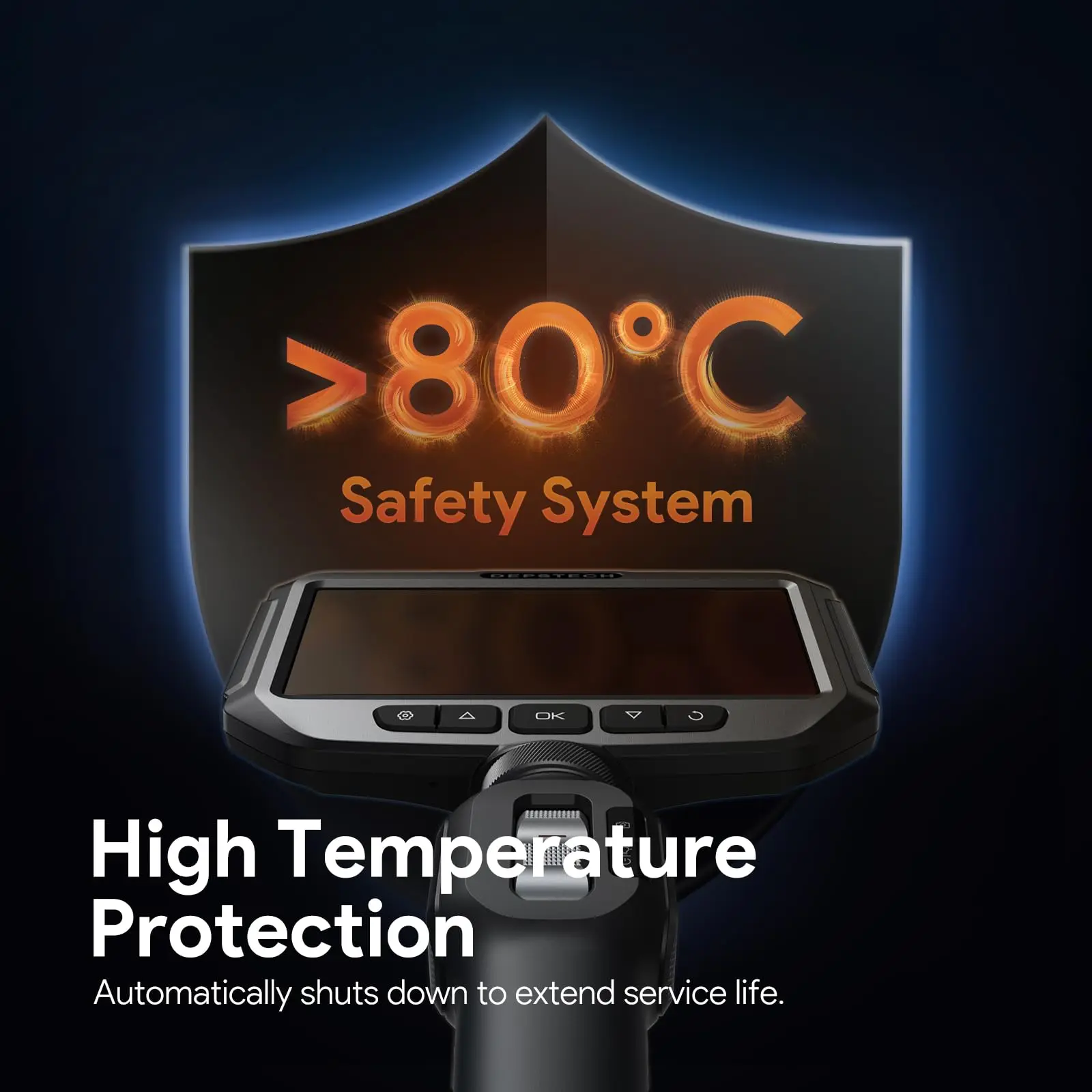 DEPSTECH DS630-SL-1.5M 1080P ð ī޶, 6.2mm ũ  ̺, 5ġ IPS ũ,  210    , IP67
