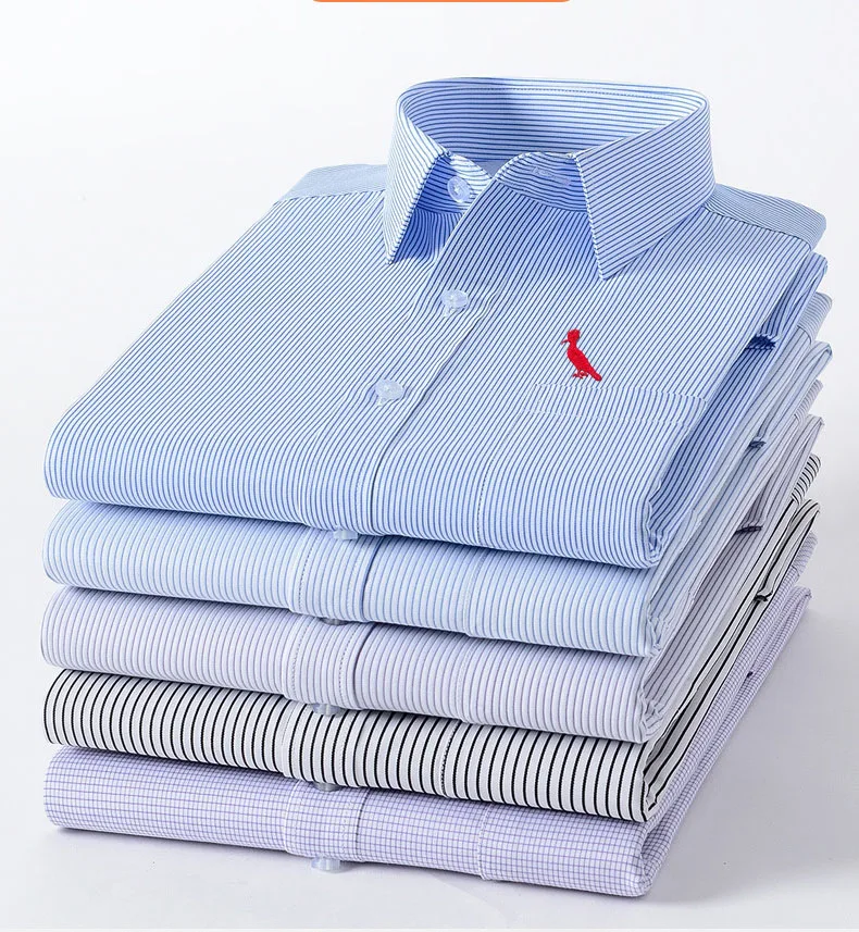 Camisa social e social de манга comprida masculina