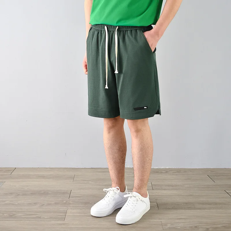 2022 Spring and Summer New Casual Shorts Sports Pants Men's Solid Color five-point Pants Beach Pants Men's Fashion Shorts