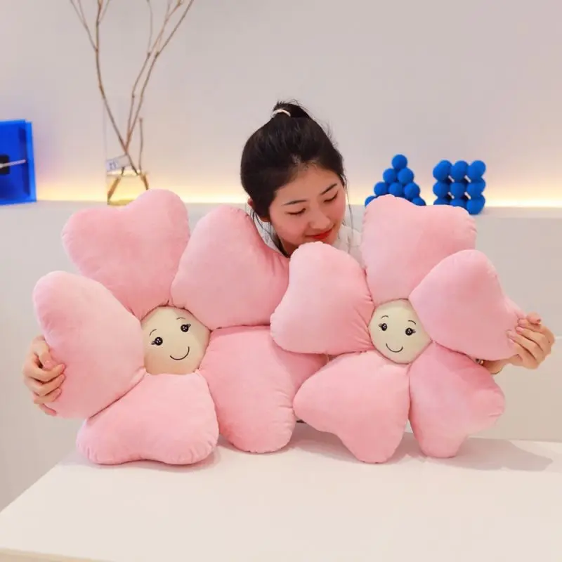 

Ins online celebrity flower cushion Sunflower pillow plush toy bay window car seat cushion sofa cushion female gift