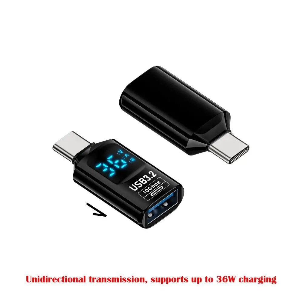 Poyiccot USB 3.2 Extension Adapter 2Pack With LED Digital Display - 10Gbps Data Transfer & 36W Fast Charging