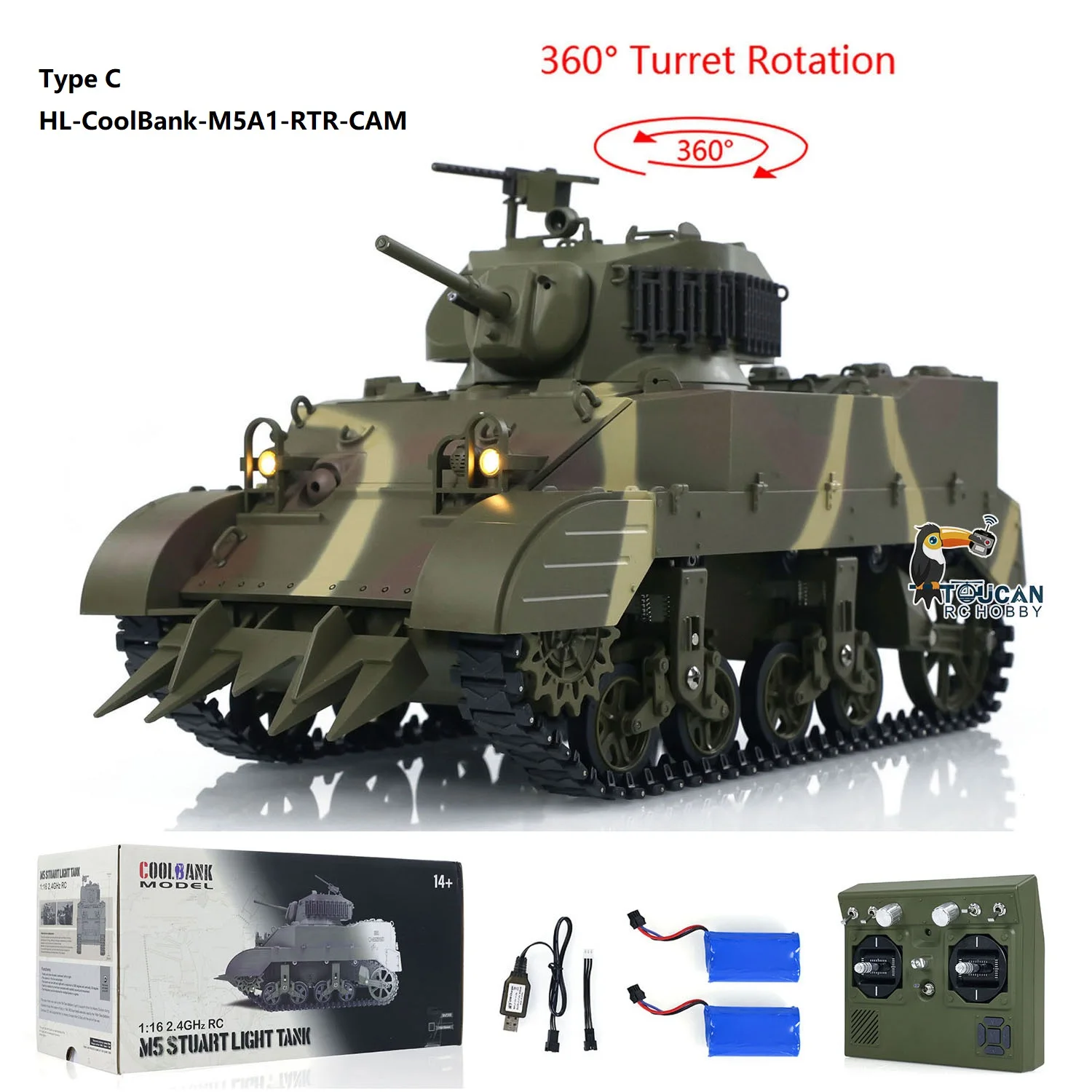 Char RC Tank Robot Télécommandé 2.4GHz - 3 Types Disponibles