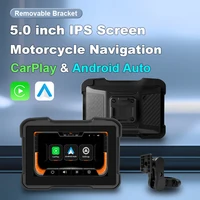Jansite 5 inch Portable GPS Motorcycle CarPlay Navigation Display Screen Digital Motorcycle Dashboard Android Auto IPS Screen - Image 2