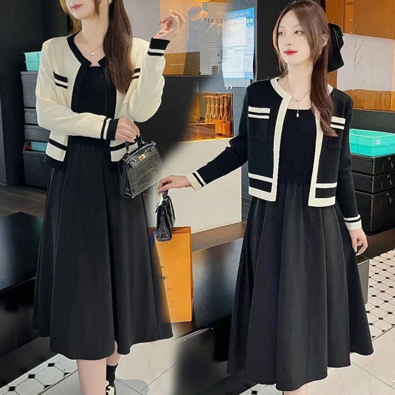 Abiti premaman in stile coreano abiti in maglia allungata