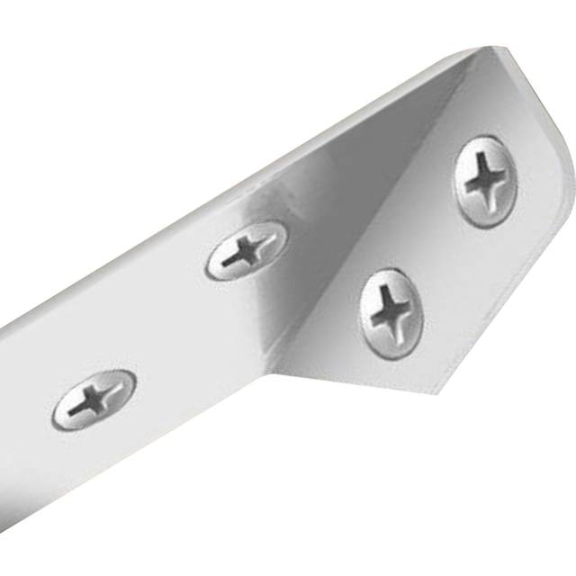 10Pcs Stainless Steel Angle Code Heavy Duty Universal Corner Brace Corner Brackets for Cabinet Cupboard Desk Shelf Table