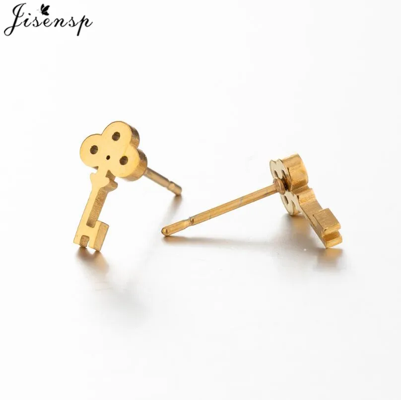 Minimalistische Goldene Edelstahl-Ohrringe Damen Mode Puzzle Blitz Regenschirm Ohrringe Hufeisen U-förmige Ohrstecker Ohrschmuck – Detail 6
