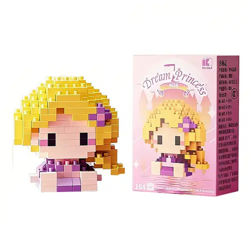 Disney 214 style Winnie LinaBell StellaLou Building Blocks Princess Cartoon Figrues Bricks Children's Assembly Toys Model Gift - Image 24