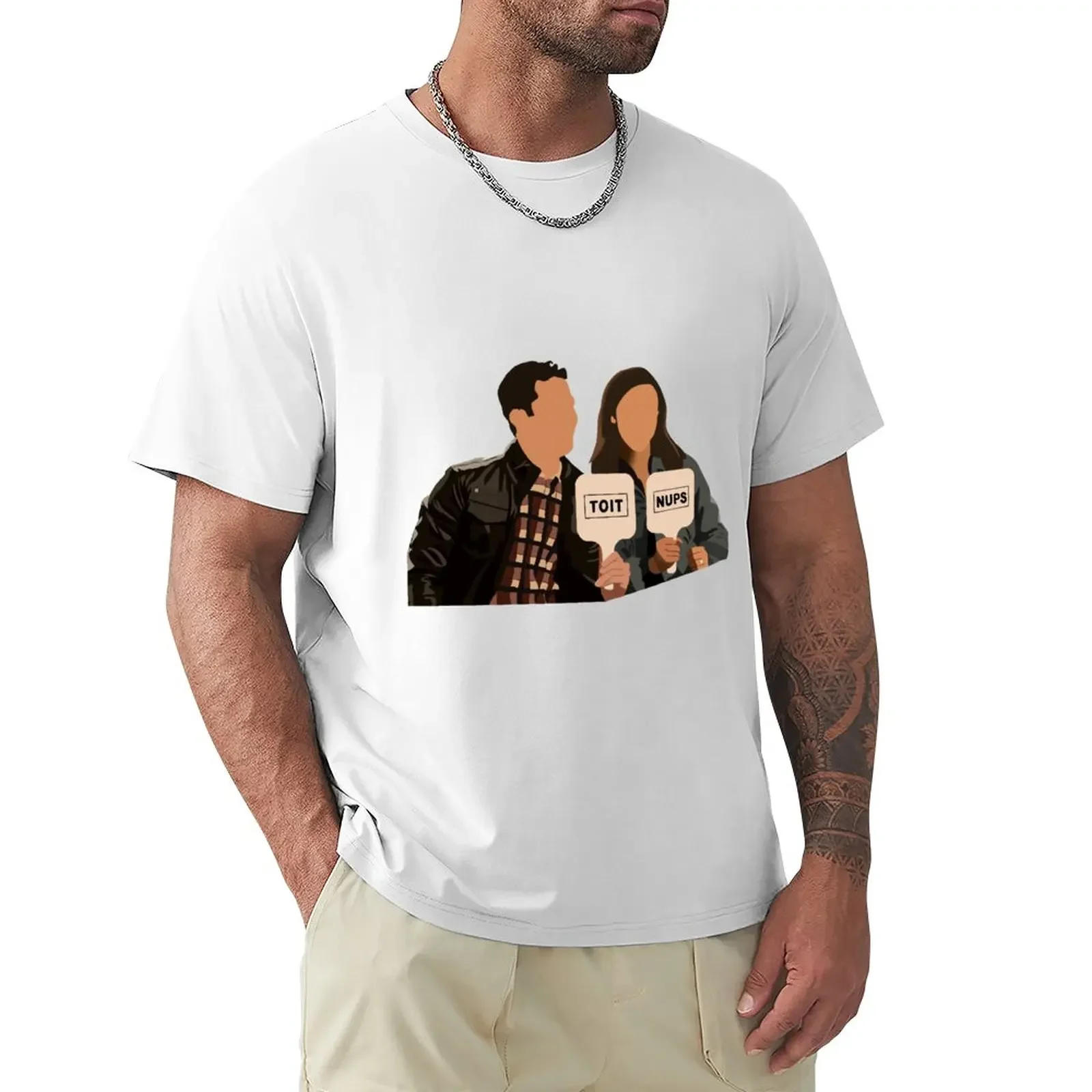 Jack And Amy Toit Nups T-Shirt Sweat Oversize Uomo Abbigliamento Anime Customizeds Heavyweights Sweat T Shirt Per Uomo