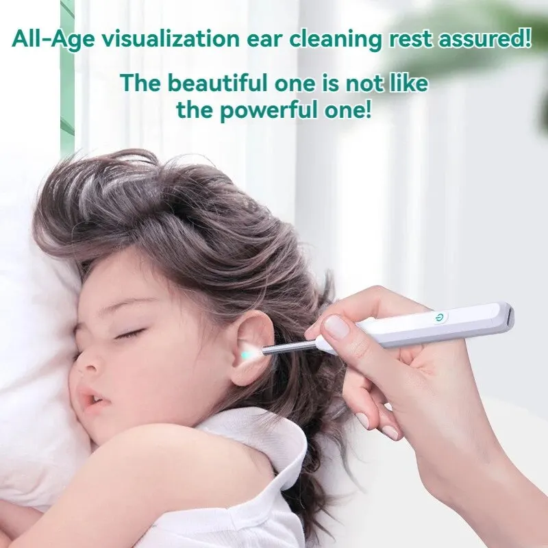 Wireless Ear Wax Remover Luminous Otoscope Ear Cleaner 1296P HD Visual Sticks Endoscope Mini Camera Health Care