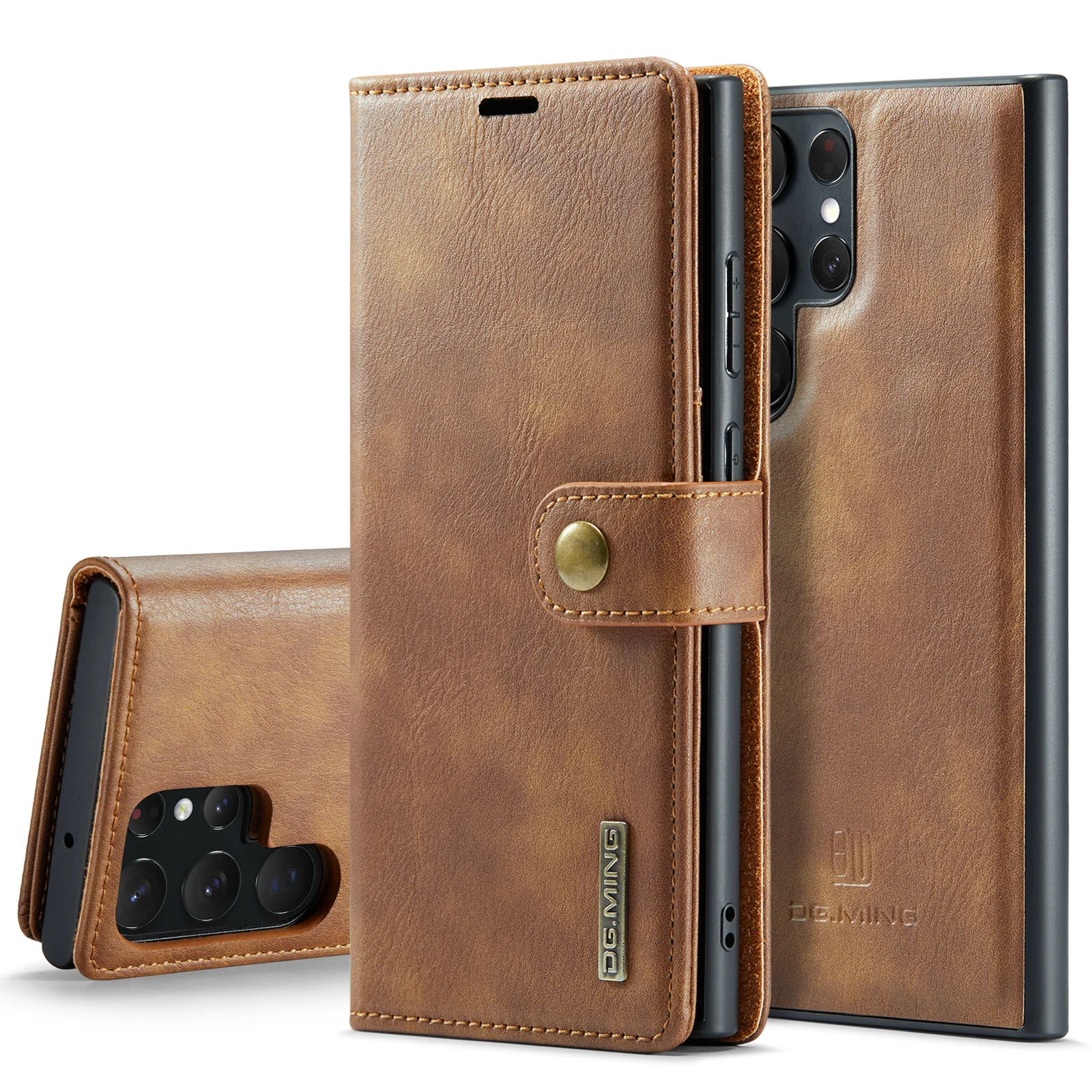 

Fashion PU Leather Case For Samsung Galaxy S23 Ultra Business Case For Samsung S22Ultra S21FE S20Plus A14 M31 Shockproof Cover