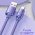 USB A Purple Cable