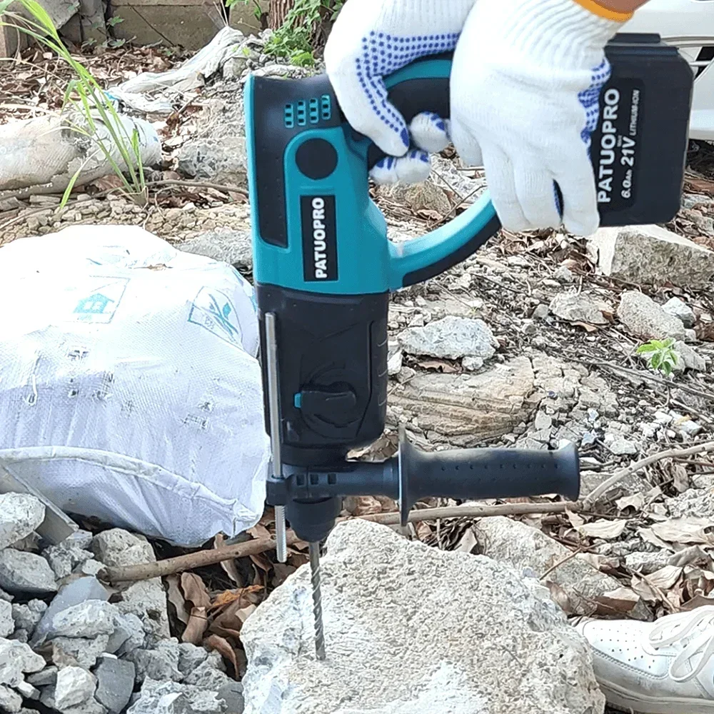 3 Functions Electric Brushless Rotary Hammer Multifunctional Impact Hammer Drill Power Tools For Makita 18V Battery(No Battery) 6