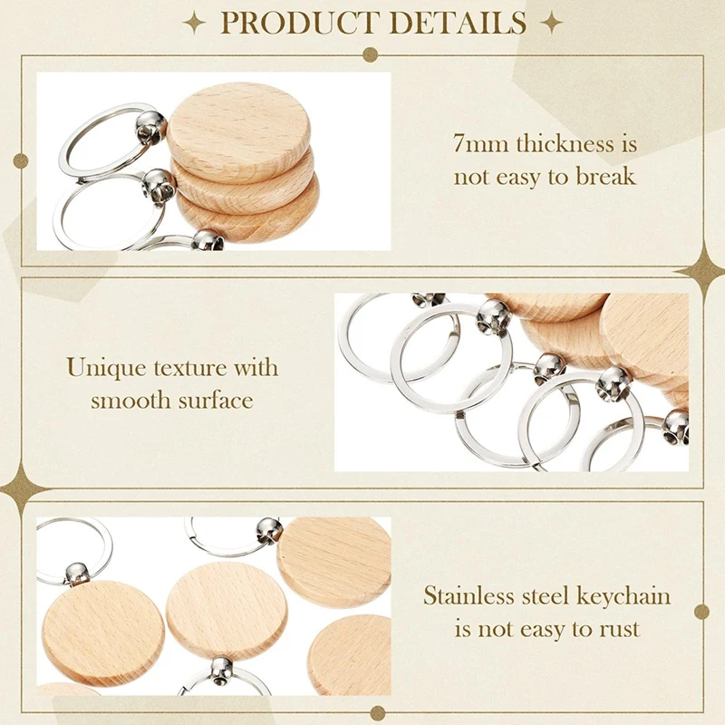 Рисунок 3 - заготовки, кольцо для ключей из необработанного дерева