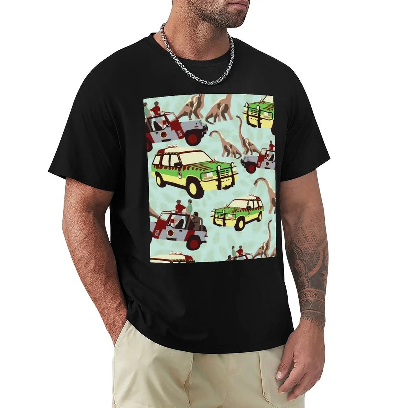 

Jurassic Ride T-Shirt oversized t shirt quick drying shirt graphic t shirts plain white t shirts men